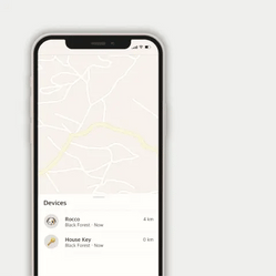 mobile application in use which is intended for the Airtag pet collar