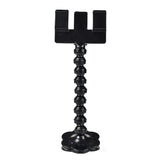Dog and cat selfie clip in black with a flexible stand on a white background