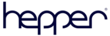 Hepper logo in dark blue text