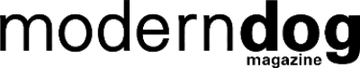 Modern Dog Magazine logo in black text, representing a contemporary pet publication