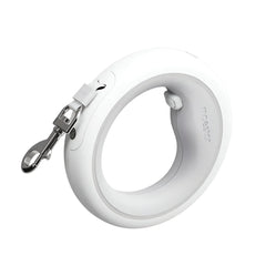 White moestar ufo dog leash product photo on a clean white background