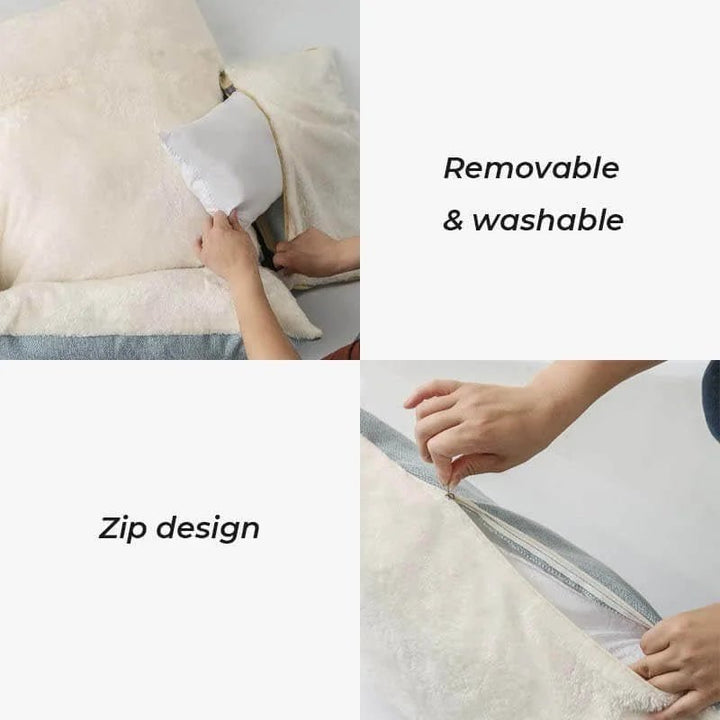 Car bag for pets with removable washable cushion and zip design.